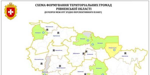 34 amalgamated hromadas already formed in Rivne Oblast