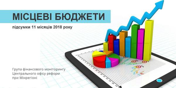 До місцевих бюджетів за 11 місяців 2018 року надійшло більше грошей, ніж за увесь минулий рік