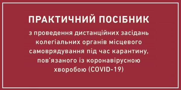 Практичний посібник з проведення дистанційних засідань місцевих рад