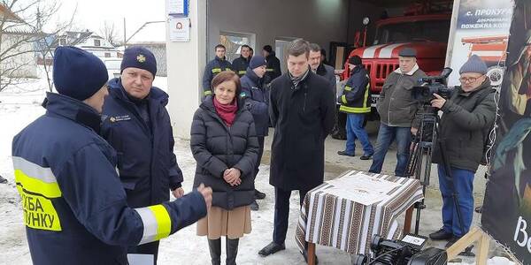 Kosmach hromada has obtained volunteer fire department equipment from Polish partners