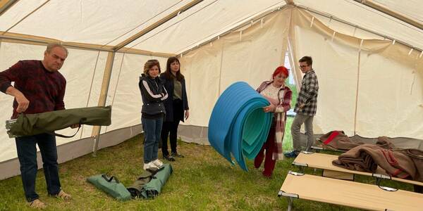 Tents, generators and camp beds: Poltava oblast municipalities receive assistance from U-LEAD to accommodate IDPs