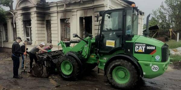 Wheel loaders from U-LEAD with Europe arrive to Sumy oblast