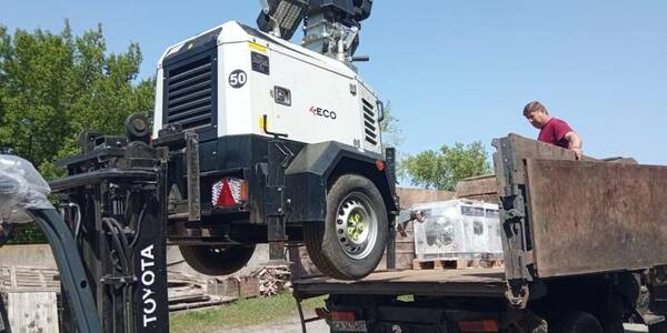 Municipalities of the Cherkasy region received generators and street lights from U-LEAD