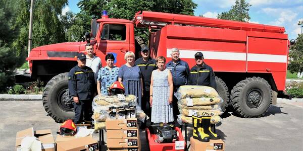 Захисний одяг для пожежників отримали від партнерів 25 громад з Волинської, Львівської та Полтавської областей