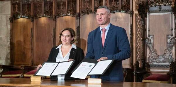 Kyiv and Barcelona are now sister cities