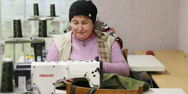 Sewing workshop in Tupychivska CC of Chernihivska Oblast