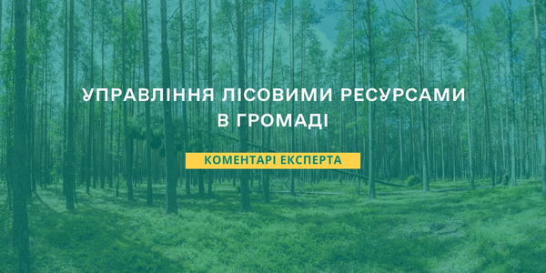 Управління лісовими ресурсами в громаді - експертні коментарі