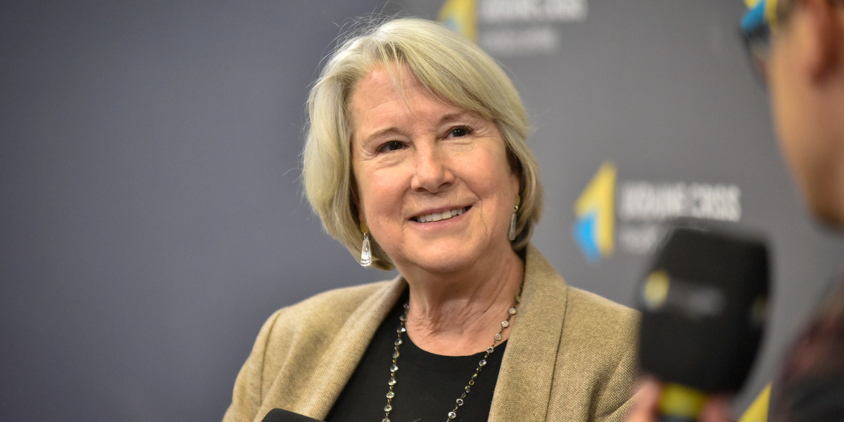 Ms. Carrie Hessler-Radelet: We support the Ukrainian people and want to be your partners for as long as possible