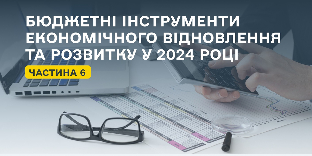 Бюджетні інструменти економічного відновлення та розвитку у 2024 році. Частина шоста