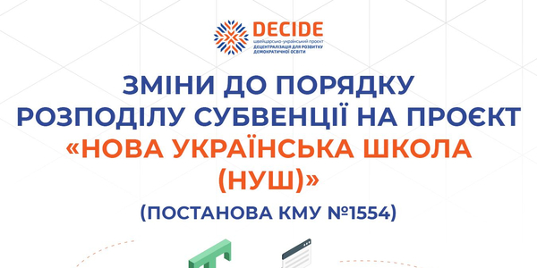 Оновлені правила використання коштів субвенції на «Нову українську школу» - інфографіка