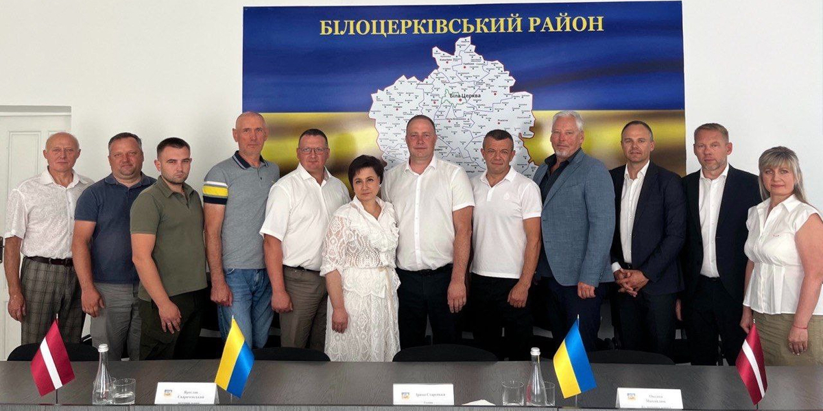 Bila Tserkva district strengthens international cooperation with Latvia: Memorandum signed and humanitarian aid delivered