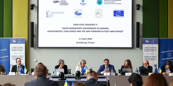 High-Level Dialogue on good democratic governance in Ukraine kicks off in Strasbourg