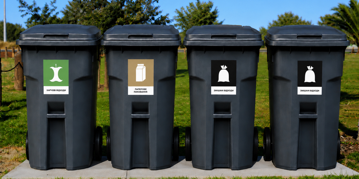 Available to all communities in Ukraine: Standardised symbols for separate collection of waste