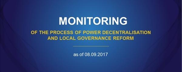 Monitoring of the decentralisation reform (September 2017)