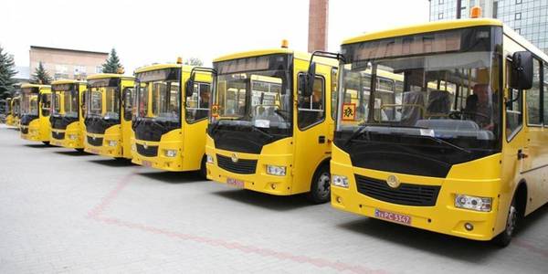 17 school buses passed to rayons and amalgamated hromadas of oblast 