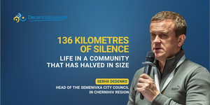 136 kilometres of silence. Life in a community that has halved in size. Interview with Head of Semenivka community