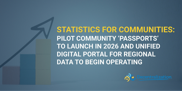 Statistics for communities: Pilot community ‘passports’ to launch in 2026 and unified digital portal for regional data to begin operating