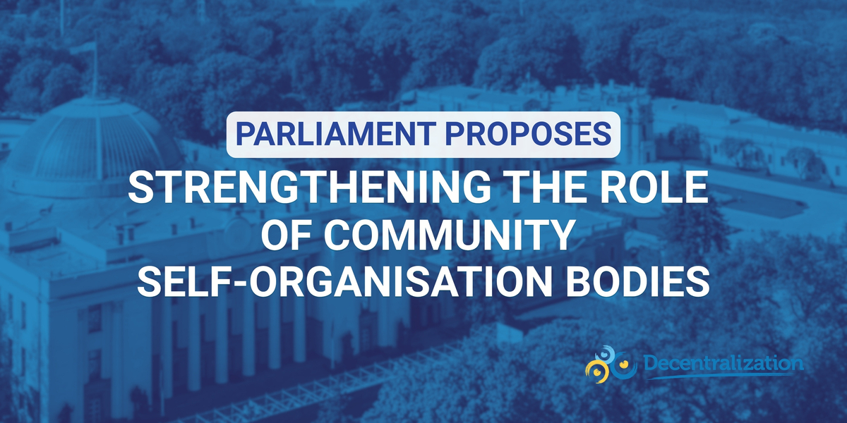 Parliament proposes strengthening the role of community self-organisation bodies