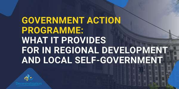 Government Action Programme: What it provides for in regional development and local self-government
