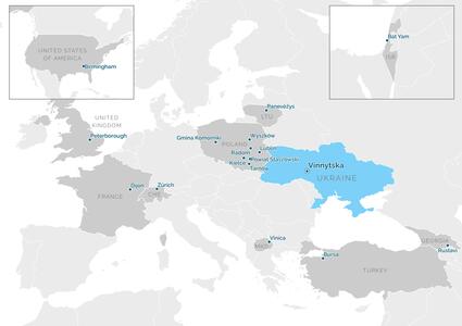 Partnership map - Вінницька територіальна громада
