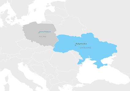 Partnership map - Калинівська територіальна громада