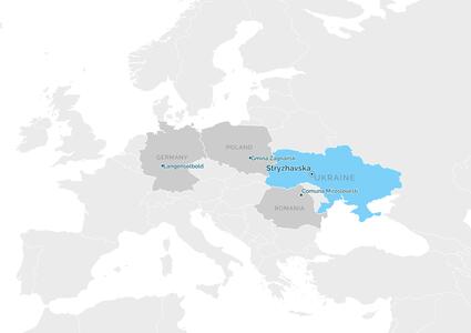 Мапа партнерства - Стрижавська територіальна громада