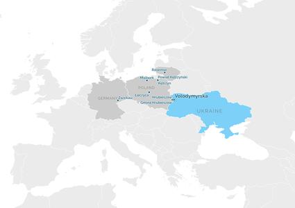 Partnership map - Володимир-Волинська територіальна громада
