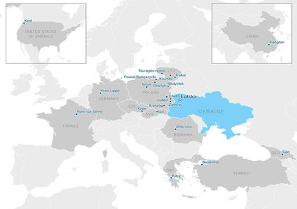 Partnership map - Луцька територіальна громада
