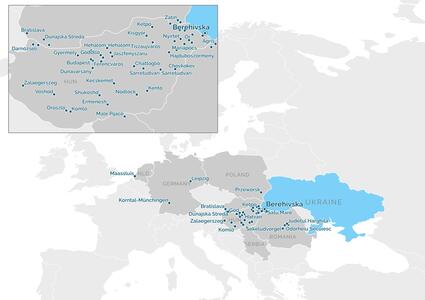 Мапа партнерства - Берегівська територіальна громада