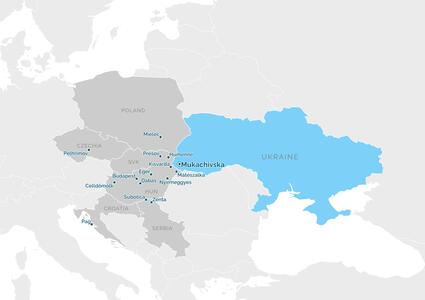 Мапа партнерства - Мукачівська територіальна громада