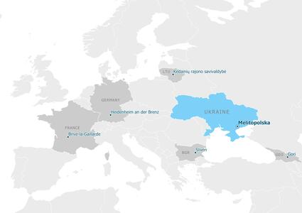 Partnership map - Мелітопольська територіальна громада