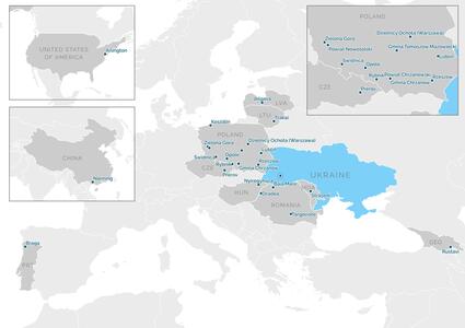 Partnership map - Івано-Франківська територіальна громада