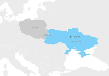 Partnership map - Богуславська територіальна громада