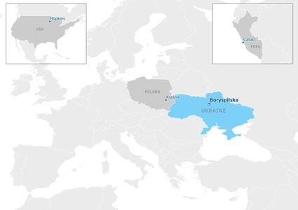 Partnership map - Бориспільська територіальна громада