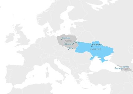 Partnership map - Боярська територіальна громада