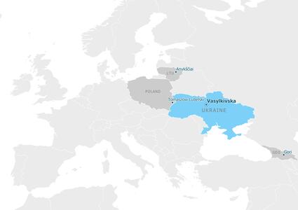 Partnership map - Васильківська територіальна громада