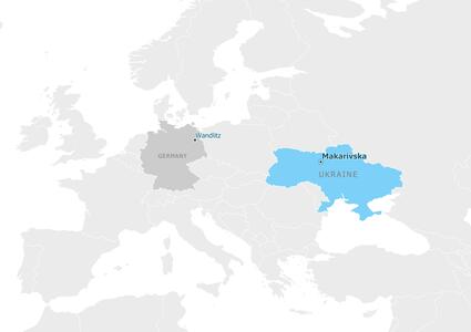 Partnership map - Макарівська територіальна громада