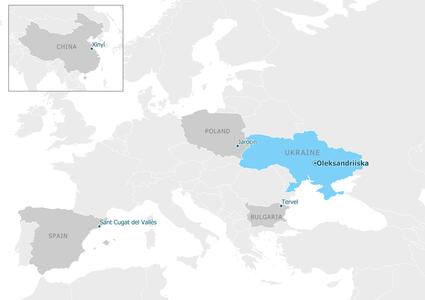Partnership map - Олександрійська територіальна громада
