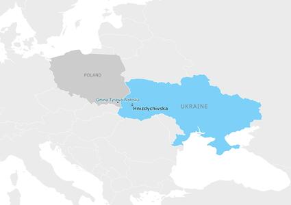 Partnership map - Гніздичівська територіальна громада
