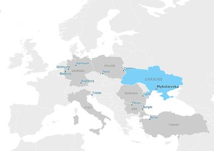 Мапа партнерства - Миколаївська територіальна громада