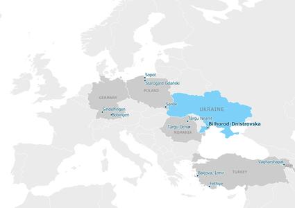 Partnership map - Білгород-Дністровська територіальна громада
