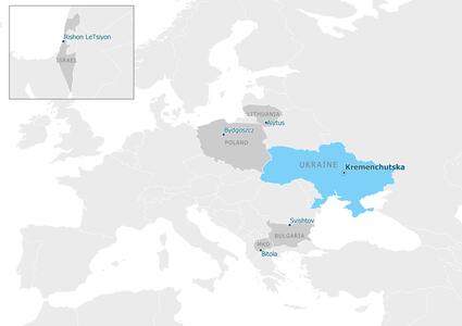 Partnership map - Кременчуцька територіальна громада