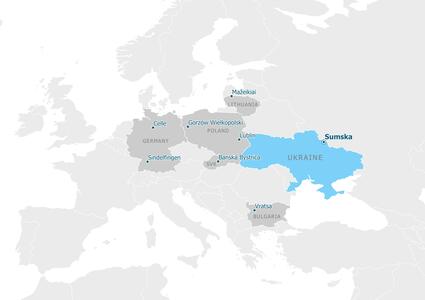 Partnership map - Сумська територіальна громада