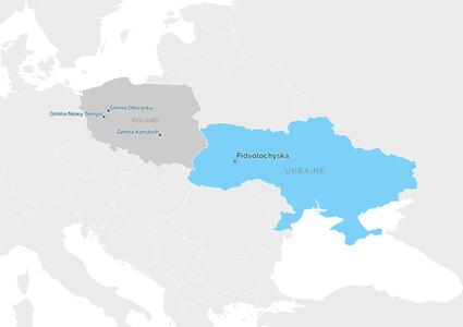 Partnership map - Підволочиська територіальна громада