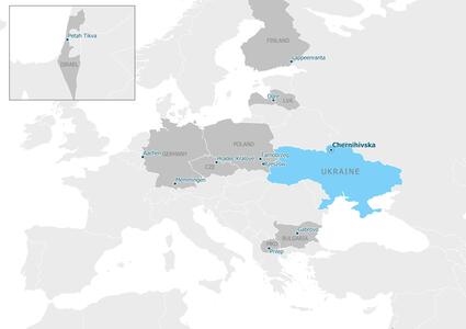 Partnership map - Чернігівська територіальна громада