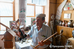 Леонід Кобець, керівник Писарівського етнографічного музею під відкритим небом «Українська слобода»